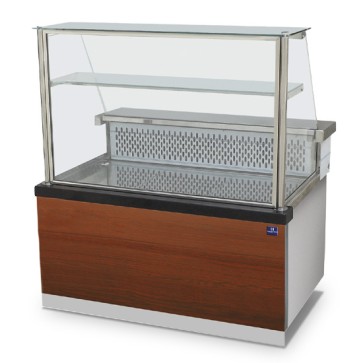 Espositore refrigerato statico con ripiano e vetro retto, +0°/+4°C, l=1800 mm
