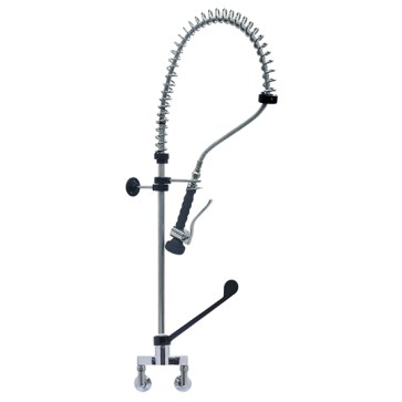 Doccione per stoviglie con miscelatore monocomando a parete, attacchi 1/2, ø 1/2