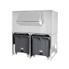 Contenitore ghiaccio 300+2x108kg carrellato per bac0008