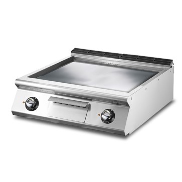 Fry-top elettrico versione top, piastra liscia