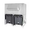 Contenitore ghiaccio 300+2x108kg carrellato per bab0005