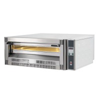Forno pizza a gas da 1 camera per 4 pizze Ø 33cm, elettronico