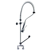 Doccione per stoviglie con miscelatore monocomando a parete, attacchi 1/2, ø 1/2