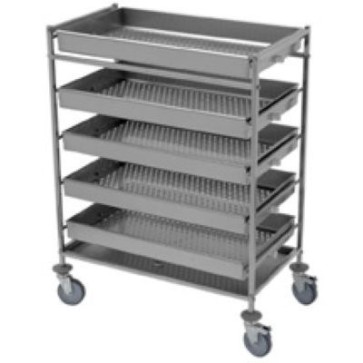 Carrello scolabicchieri e scolatazze
