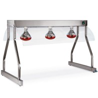 lampade a infrarossi su telaio, 3x GN 1/1