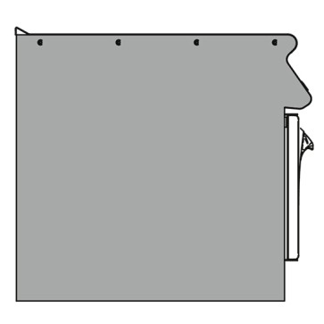 Pannello laterale per soluzioni contrapposte lato destra linea VS900