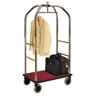 Carrello portabagagli, struttura ottonata, larghezza=980mm h=1890 mm
