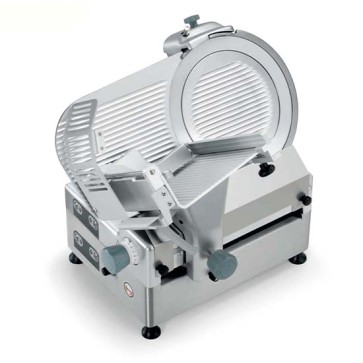 Affettatrice automatica a gravità, doppio motore, lama ø 350 mm.