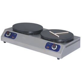 Crepière elettrica doppia professionale - 2x ø 350 mm