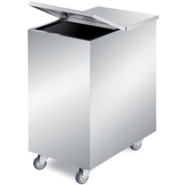 Tramoggia angoli in squadro mm 375x560x700 cap 100 lt. con coperchio