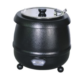 Zuppiera elettrica, professionale capacità 10lt. con pannello lcd - colore nero