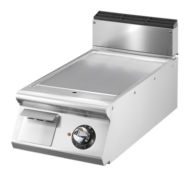 Fry-top elet. con piano stampato piastra liscia mod. top
