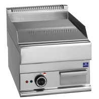 fry top elettrico da banco, piastra liscia