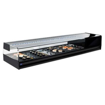Vetrina refrigerata sushi 4x GN 1/3 con illuminazione LED, +1°/+5°C