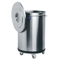 Pattumiera carrellata 50 lt.ø 390 mm per cucine industriale