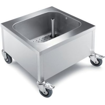 Vasca ammollo su ruote mm 600x600x500 h