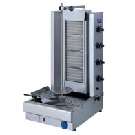 Gyros a gas professionale con 4 bruciatori ceramici - cap. 75 kg.