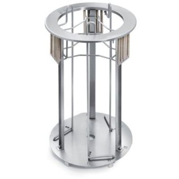 Sollevatore piatti neutro da incasso, dimensioni foro ø380mm, altezza struttura 785mm, altezza con coperchio trasparente 870mm