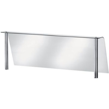 Vetro curvo temperato cm 90x56 h completo di attacchi