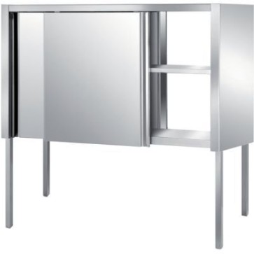 Pensile con porte scorrevoli su 2 fronti mm 2400x400x1160 h