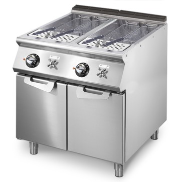 Cuocipasta elettrico, 2 vasche GN 2/3, capacità 2x 26 litri, resistenze fisse