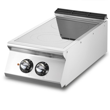 Cucina induzione da banco, 2 zone di cottura Ø 220 mm ciascuna 3,5 kW