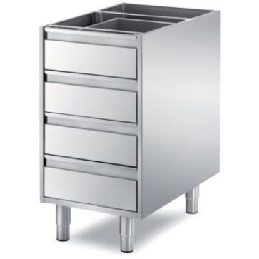Cassettiera componibile a 4 cassetti h 100 dim. mm 640x890x810 h
