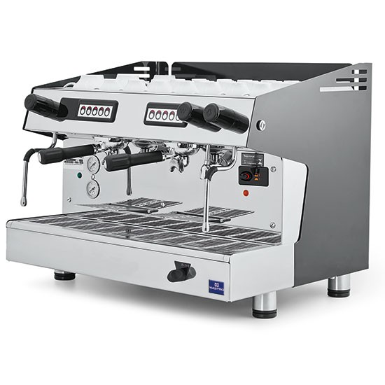Macchina caffè professionale semi automatica,2 gruppi boiler 9 litri -