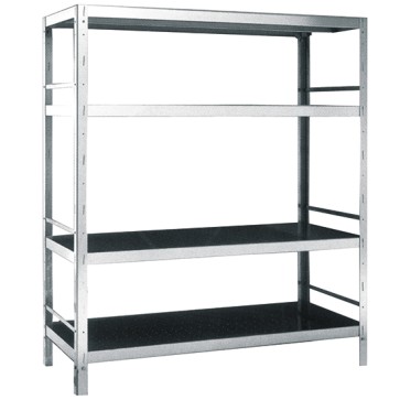 Scaffale in acciaio inox con 4 ripiani, 1500x500x1800 mm