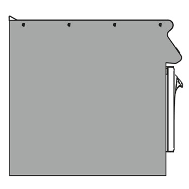 pannello laterale per soluzioni contrapposte lato destra linea VS700