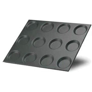 Teglia in alluminio smaltata per uova fritte, omelettes e crêpes, gn 2/1
