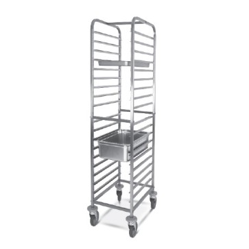 Carrello portabacinelle GN, 17x GN 1/1 h=65 mm