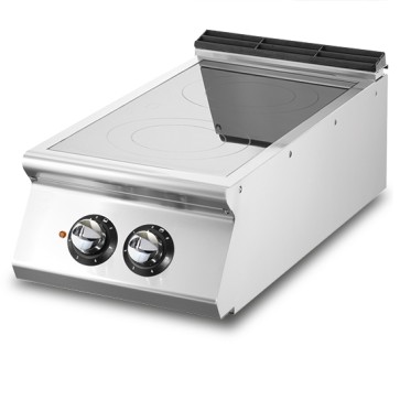 Cucina induzione da banco, 2 zone di cottura Ø 220 mm ciascuna 5,0 kW