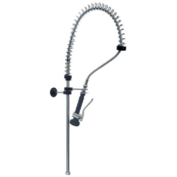 Doccione predisposto per rubinetti con comando a pedale o a ginocchio, attacchi 1/2