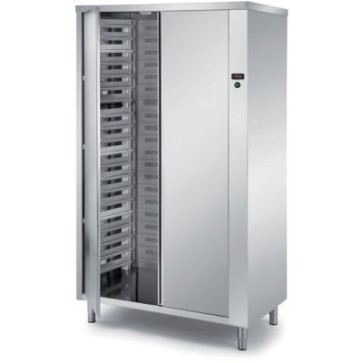Armadio portateglie riscaldato con umidificatore cella di lievitazione, n.2 ante a battente, portata n.40 teglie, dim. mm.1200x700x2000h