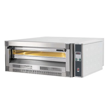 Forno pizza a gas da 1 camera per 4 pizze Ø 33cm, elettronico