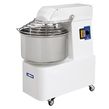 impastatrice a spirale su ruote, 25 kg/32 litri, 2 velocità, con timer