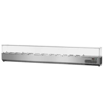 Sovrastruttura refrigerata capacità per 12x gn 1/3 h=150 mm, 0 °c/+10 °c