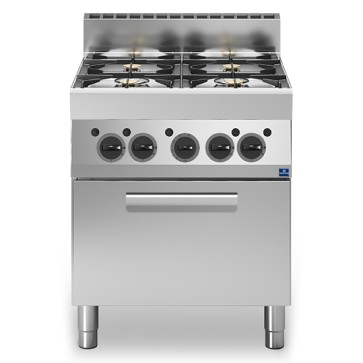 Cucina a gas, 4 fuochi, 1 forno a gas