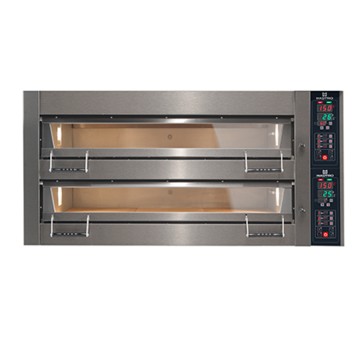 Forno panetteria elettrico da 5+5x 60x40 cm h=18 cm con umdificatore, controllo digitale