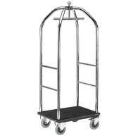 Carrello portabagagli, struttura cromata, larghezza=980mm h=1890 mm