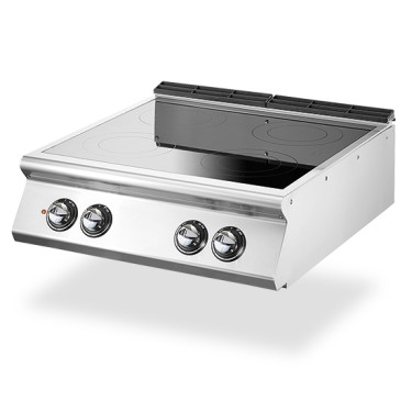 Cucina induzione da banco, 4 zone di cottura Ø 220 mm ciascuna 3,5 kW