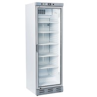 Frigovetrina con porta professionale in vetro 270lt, 6 ripiani evaporatori fissi - 15°C - 20°C