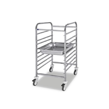 Carrello portabacinelle GN, 9x GN 1/1 h=65 mm