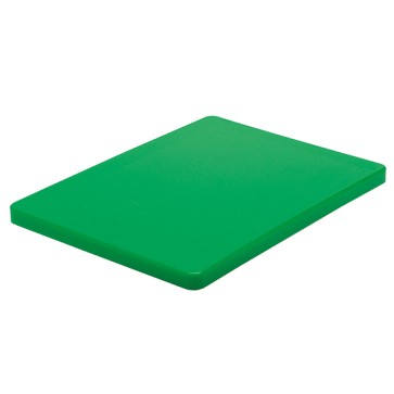 tagliere in verde per verdura con canalina, 500x300 mm