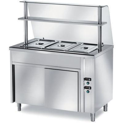 Tavoli caldi self-service vano inferiore ventilato