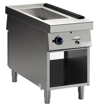 bagnomaria elettrico su base aperta, 1 vasca GN h=155 mm