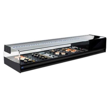 Vetrina refrigerata sushi 6x GN 1/3 con illuminazione LED, +1°/+5°C