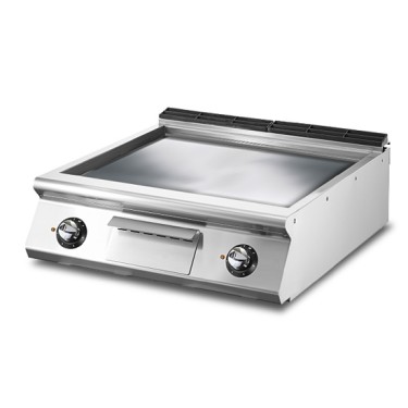Fry-top elettrico versione top, piastra liscia