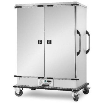 Carrello portateglie con guide stampate riscaldato, mm.1460x850x2000h